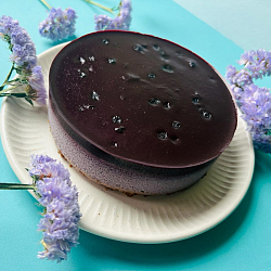 Кокосово-черничный торт (веган)